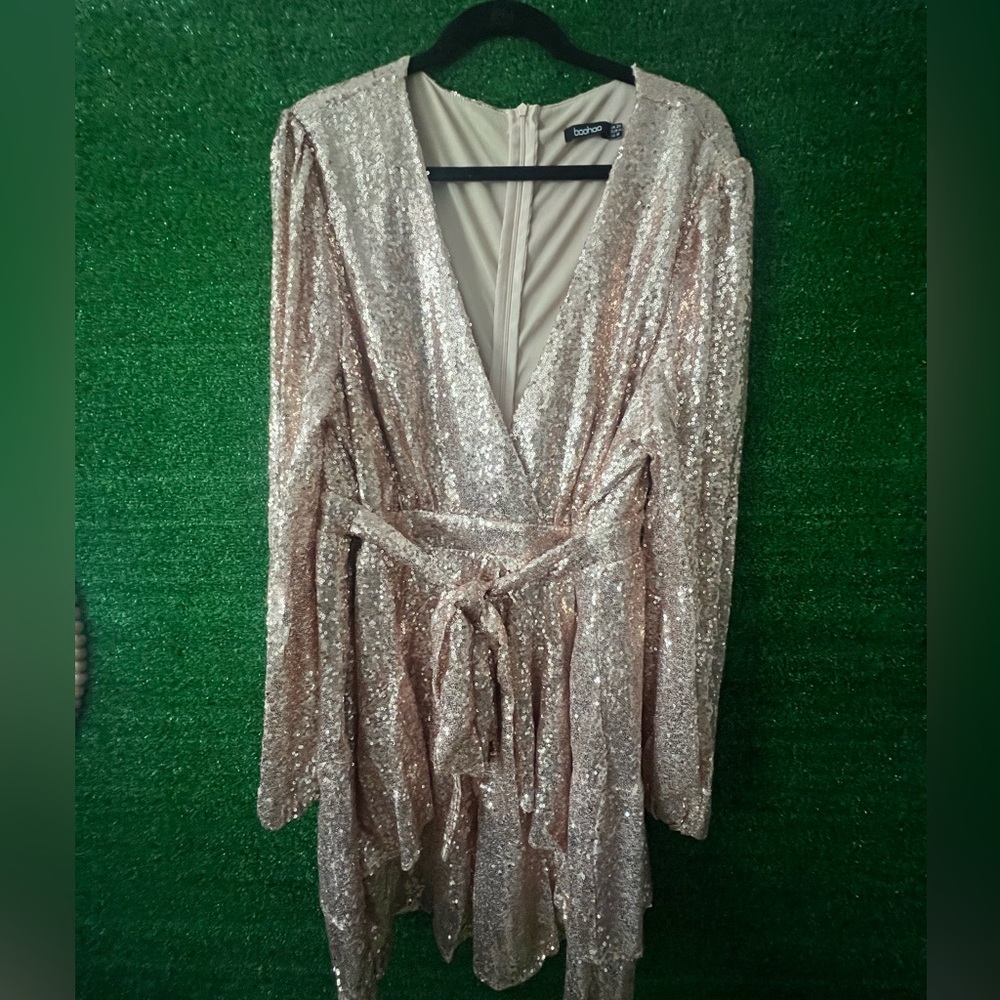 Rose Gold Sequin Dress